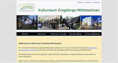 Desktop Screenshot of kulturraum-erzgebirge-mittelsachsen.de