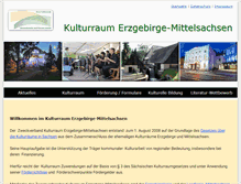 Tablet Screenshot of kulturraum-erzgebirge-mittelsachsen.de